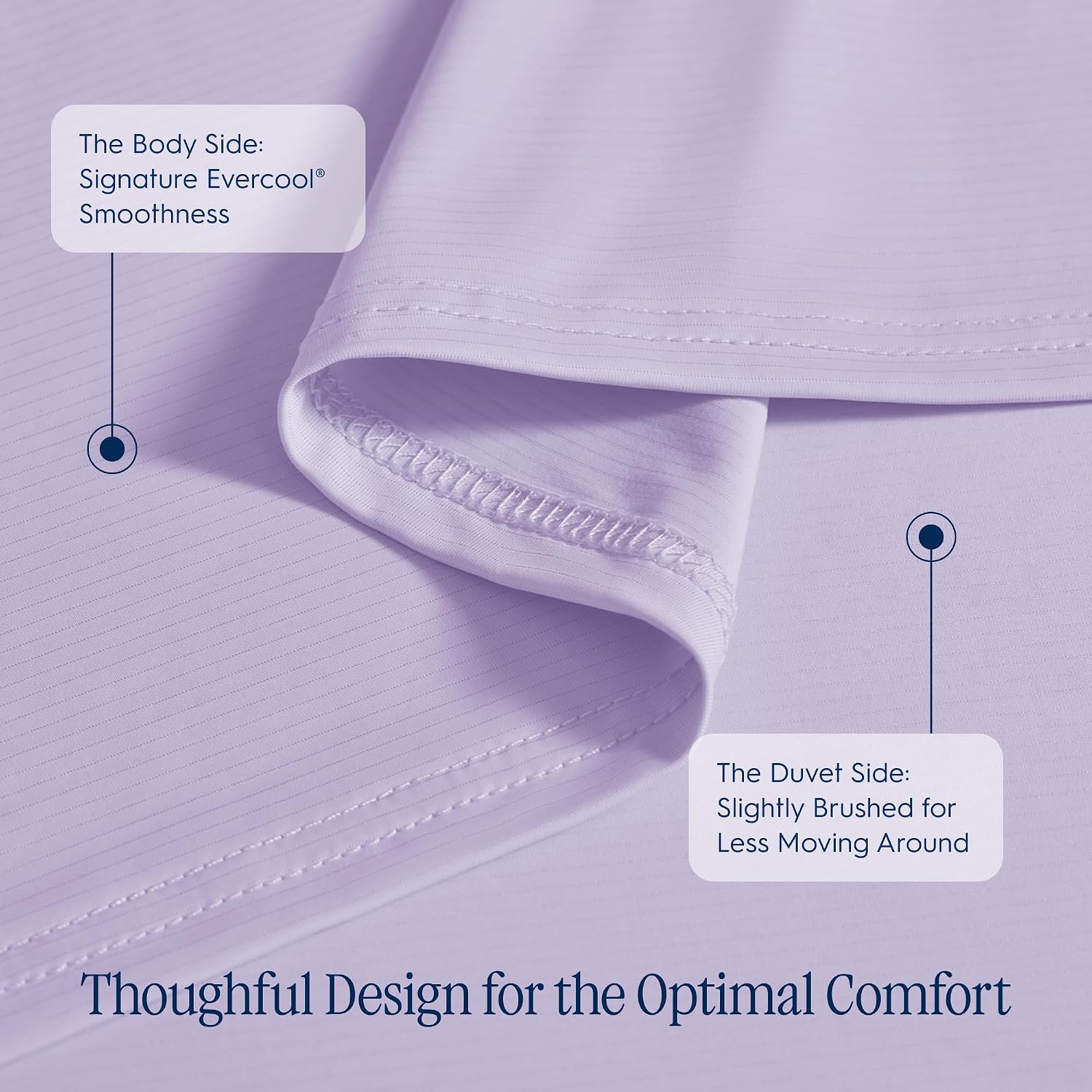 REST® Evercool®+ Top Sheet, Cali King/King Size, Lavender Breeze, 104'X108' (1 Flat Sheet only)