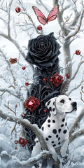 Diamond Art Kits for Adults Black Diamond Painting Kits, 5D DIY Square Rose Full Drill Dimond Art Paintings Crystal Rhinestones Crafts for Adults for Home Wall Decor, Large Size 40 x 80 Inch, Model924