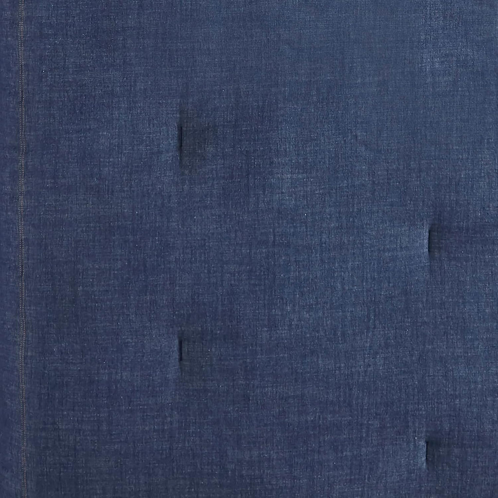 Woolrich Rustic Lodge Cabin Comforter Set - All Season Down Alternative Warm Bedding Layer and Matching Shams, Oversized Full, Perry, Denim Blue