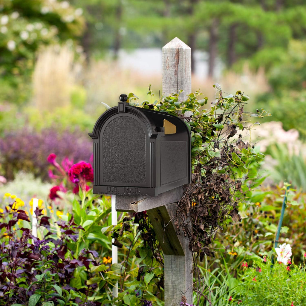 Whitehall Products Capital Mailbox, Black