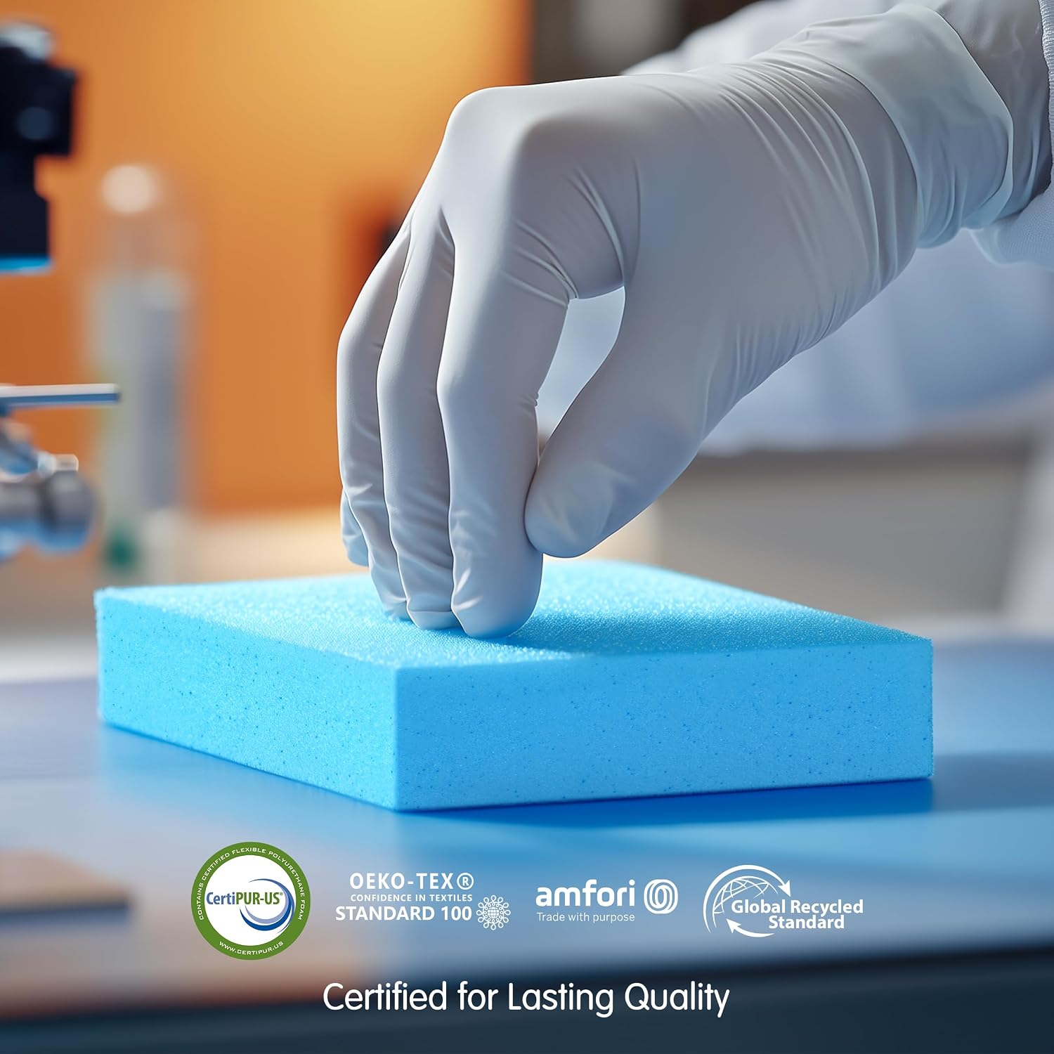 SyMax Memory Foam Mattress Topper, Gel Infused Foam Topper, Breathable Bed Topper with Cover, Pressure Relieving, CertiPUR-US Certified, 4 Inch(White Cover), King Size