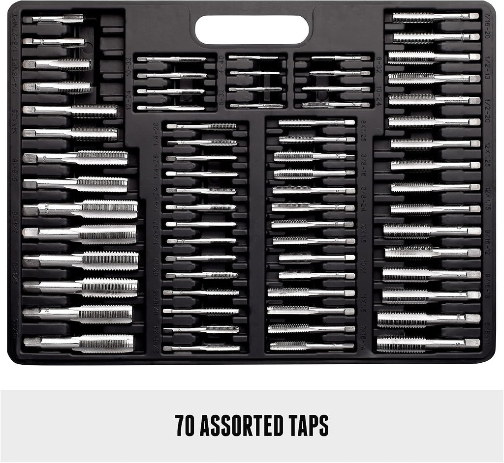 Metric & SAE 261 Piece HSS Drill Thread Repair Kit & 110 Piece Tap & Die Tool Set Bundle - THREAD261-110SAE