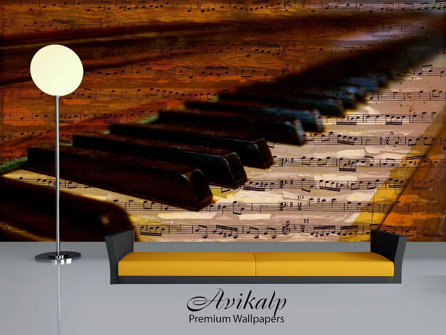 Avikalp Exclusive Awi4728 Piano Music Instrument Song Full HD Wallpapers (304cm x 243cm)