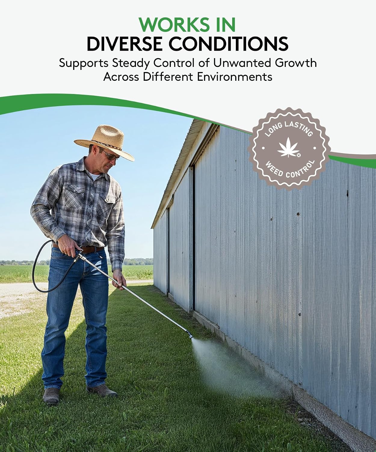 ALLIGARE Panoramic 2SL Herbicide Weed Killer - Versatile Imazapyr Herbicide for Lasting Control of Annual Grasses & Broadleaf Weeds in CRP, Pastures, Rights-of-Way & Industrial Sites - 1 Gallon