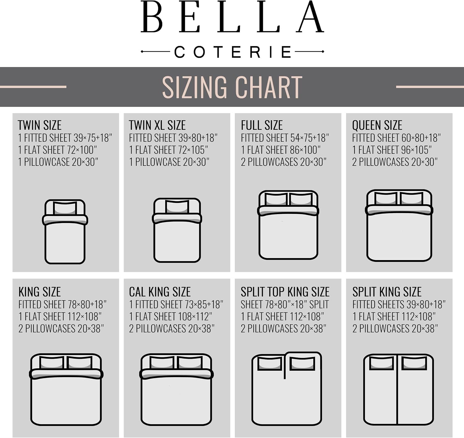 Bella Coterie Luxury Bamboo Viscose Queen Size Sheet Set | 100% Organically Grown | Ultra Soft | Cooling for Hot Sleepers | 18' Deep Pocket [Lilac]