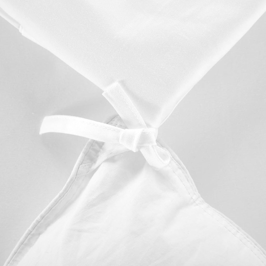 Casabolaj Triomphe Collection 3 Pieces Duvet Cover Set -100% Egyptian Cotton Sateen 400 Thread Count - Luxury Handcraft Bedding Sets Queen King (White, California King)