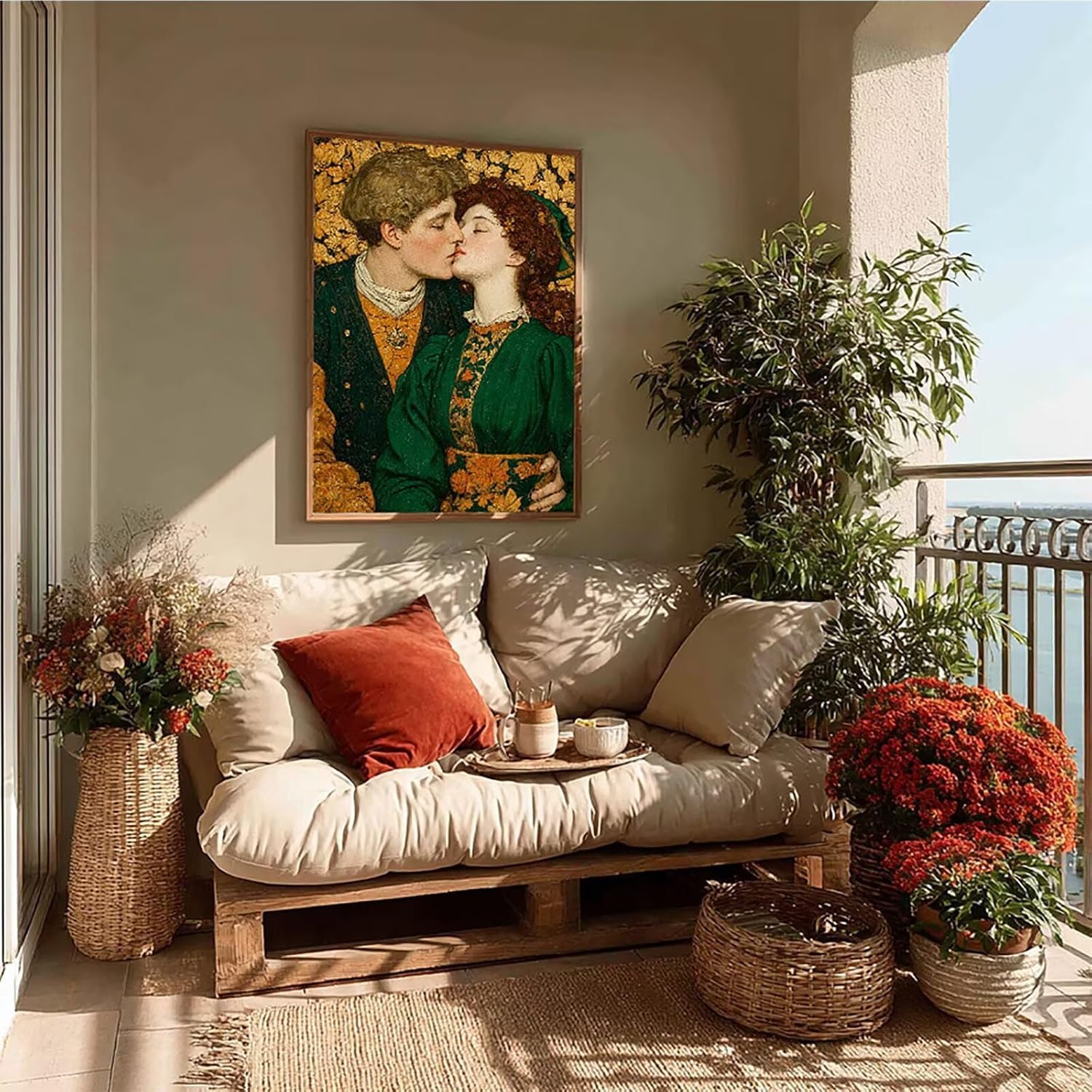 Kiss Diamond Art Kits for Adults, Love 5D Diamond Painting, Full Drill Dimond Art Paintings for Beginners, DIY Pictures Gem Crafts for Adults, Hobbies for Women, Fall Decor, Gifts, 40x54in P-1237