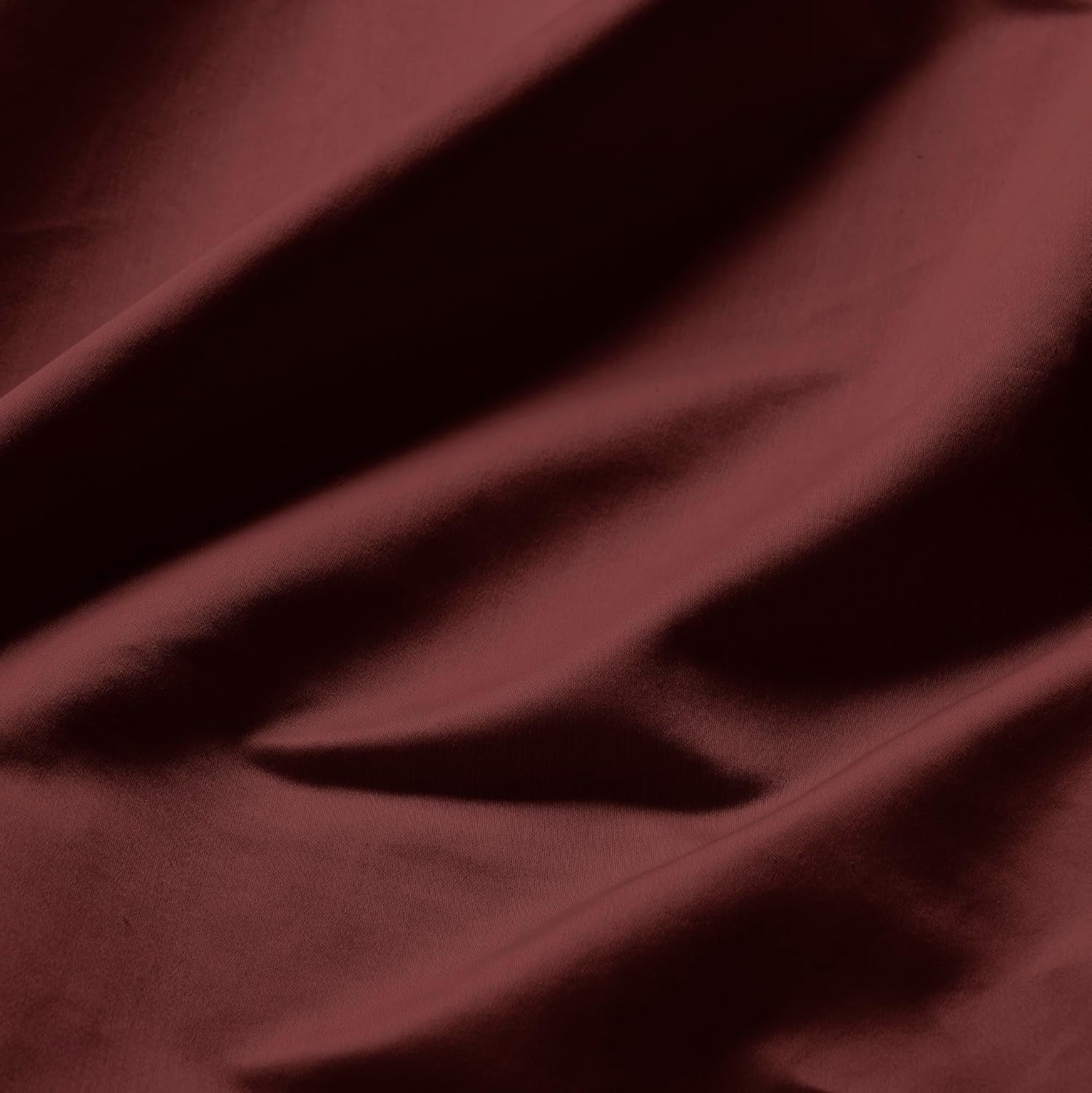 Superior Egyptian Cotton 4 Piece Sheet Set, 650 Thread Count, Eco-Friendly, Sustainable Sheets, Ultra-Soft Basics, Solid, Deep Pocket Fitted Sheet, Flat Sheet, Pillowcases, Queen, Burgundy