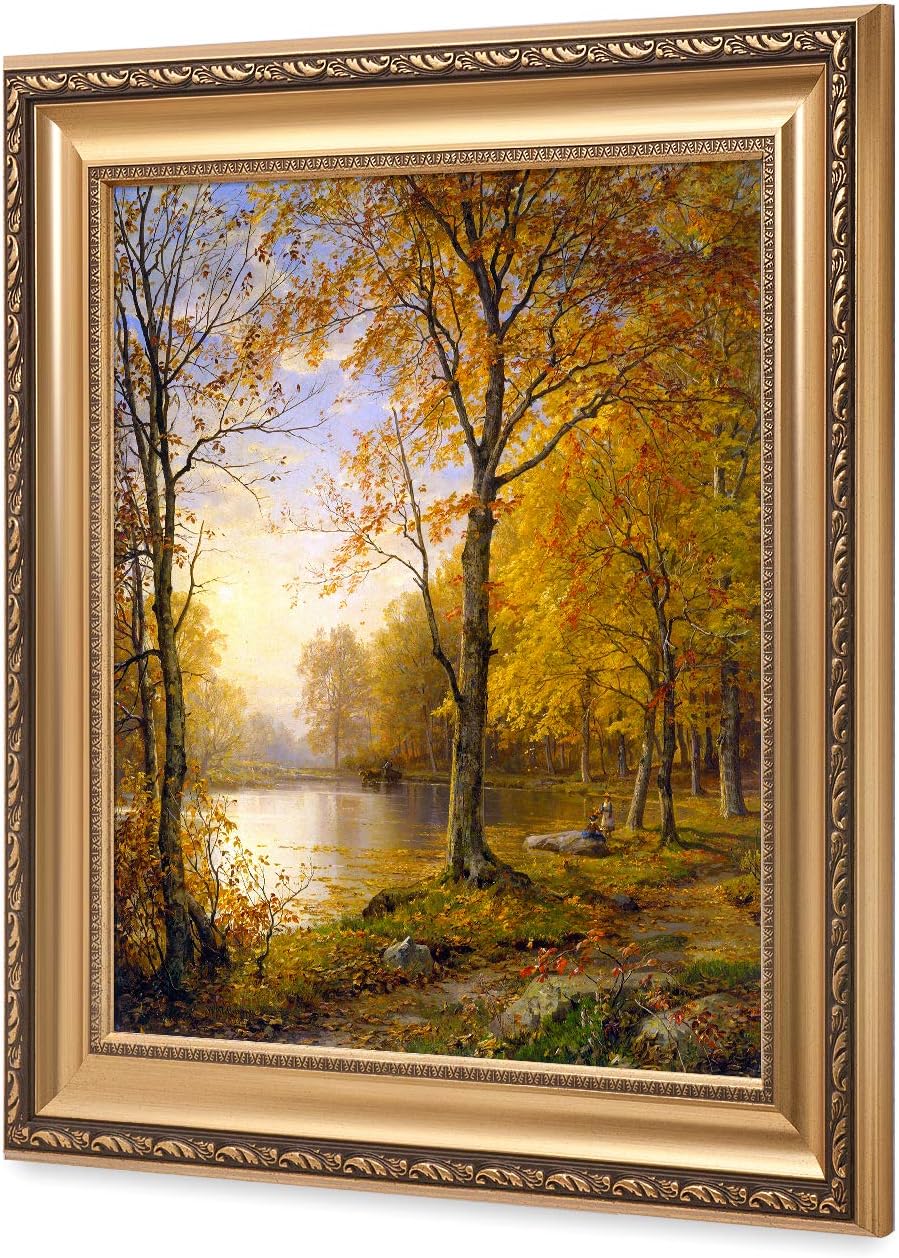 DECORARTS - Indian Summer, William Trost Rishards; Classic Art. Giclee Prints Framed Art for Wall Decor. Framed Size: 26x30