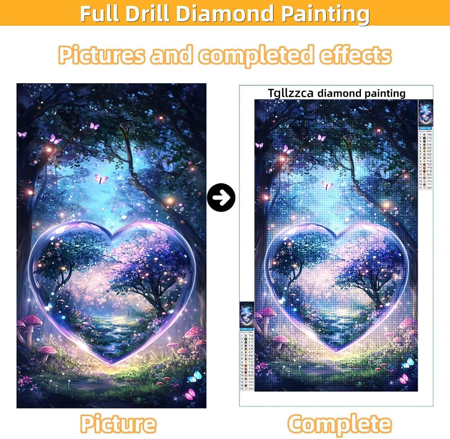 Diamond Art Kits for Adults Abstract Diamond Painting Kits, 5D DIY Round Love Full Drill Dimond Art Paintings Rhinestones Crafts for Adults for Gift Home Wall Decor, Large Size 40 x 80 Inch, Model699