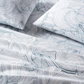 Brooklinen Luxury Percale Sheet Set - 4 Piece 100% Cotton Bed Sheets - 1 Fitted & 1 Flat Sheet, 2 Pillowcases - Cotton Percale Sheets for Hot Sleepers (Queen Size, Oyster in Storm)