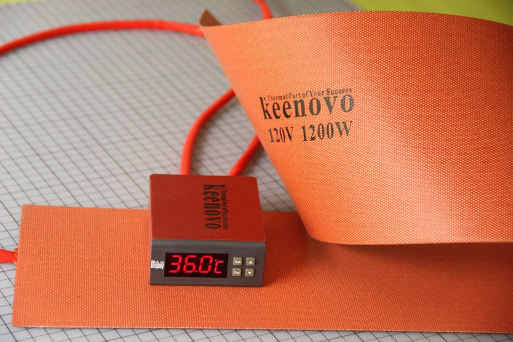 6' X 36' 1200W@120V KEENOVO Silicone Heater Blanket for Musical Instrument Guitar Side Bending/Molding w/Digital Thermostat Controller