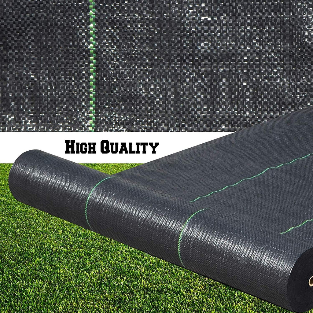 Petgrow Heavy Duty Weed Barrier Landscape Fabric for Outdoor Gardens, Non Woven Weed Blockr Fabric - Garden Landscaping Fabric Roll - Weed Control Fabric in Rolls（5FTX250FT）