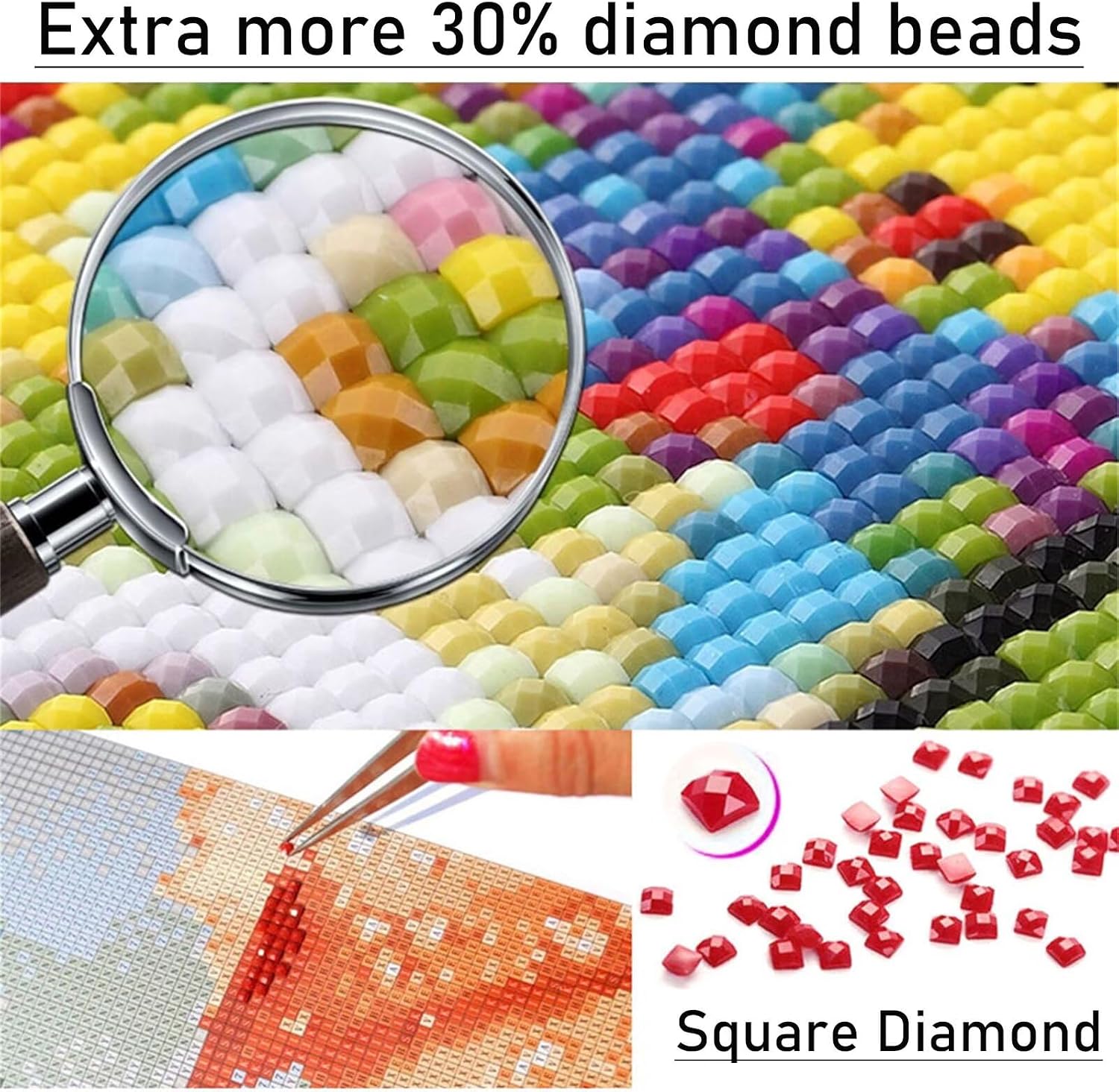 Diamond Art Starry Night, Large Diamond Painting Flower Easy Paint by Numbers Kit for Adults, Large 71x35 inch Full Drill Dimond Gem Art Hobbies for Women, Aesthetic Home Decor, Women Gifts Model-1002