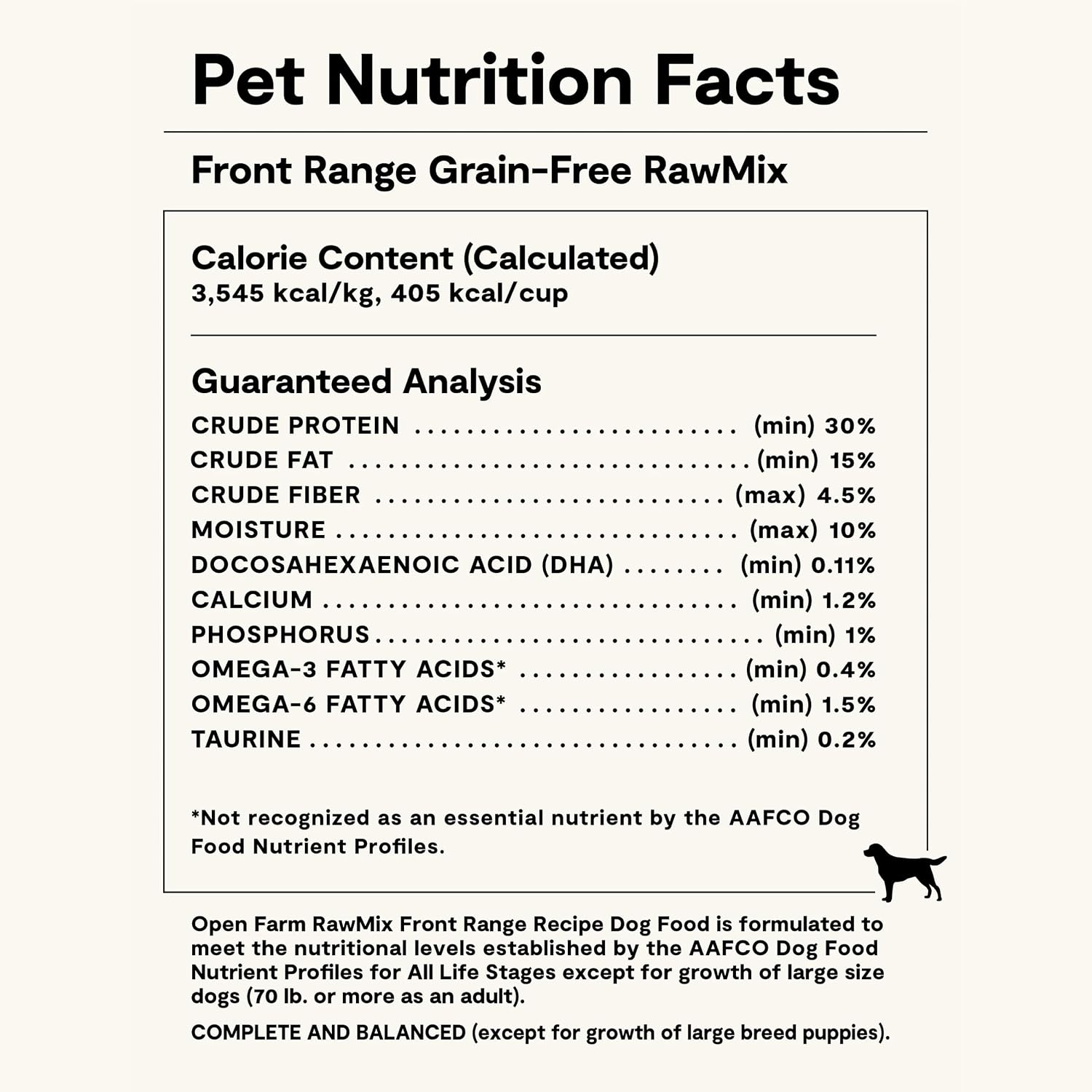 Open Farm, RawMix Grain-Free Dry Dog Food, Protein-Packed Kibble Coated in Bone Broth with Freeze Dried Raw Chunks, Beef Pork & Lamb, Front Range Recipe, 20lb Bag