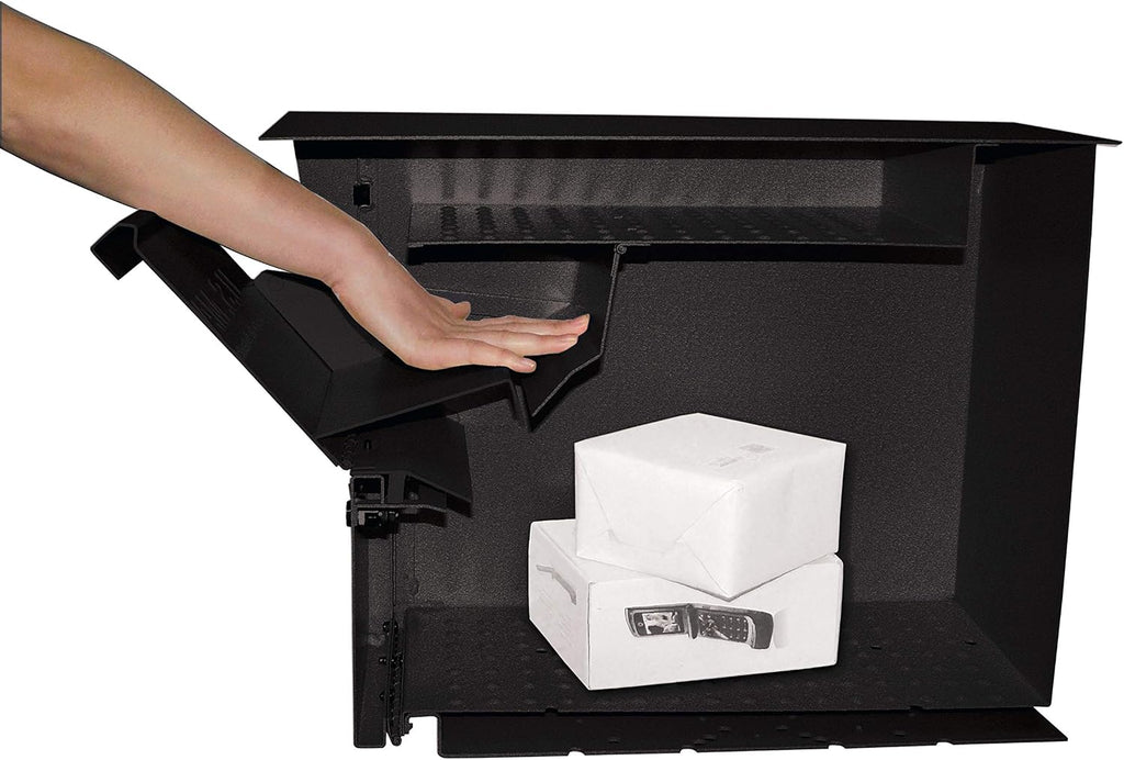 Mail Boss 7206 Package Master Curbside Locking Security Mailbox | Black,Medium