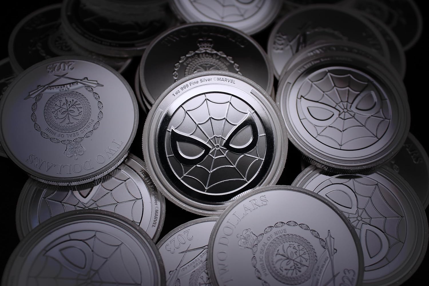 2023-1 oz Niue Silver Marvel Spider-Man Coin Brilliant Uncirculated with Certificate of Authenticity $2 Seller BU