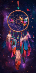 Diamond Art Kits for Adults Dreamcatcher Diamond Painting Kits, 5D DIY Round Butterfly Full Drill Dimond Art Paintings Crafts for Adults for Gift Home Wall Decor, Large Size 40 x 80 Inch, Model645