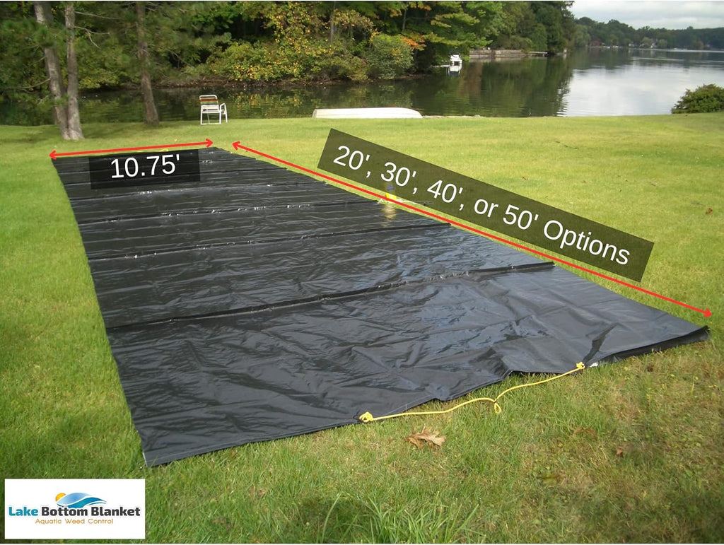 Aquatic Weed Control | Chemical-Free Vegetation Inhibitor for Lakes & Ponds | Benthic Barrier | Instant Weed Free Swimming (10.75 feet x 40 feet)