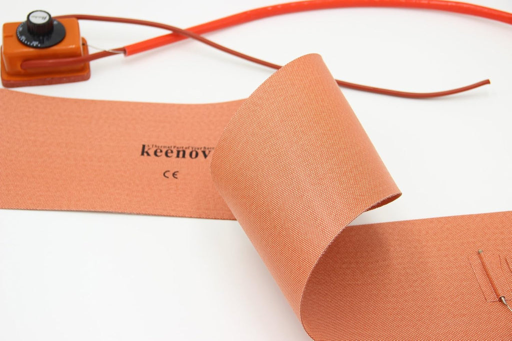 6' X 36' 650W 120V w/Rainbow Thermostat ~200 Deg C KEENOVO Silicone Heater Heat Blanket for Musical Instrument Guitar Side Bending Machines, Custom Design Welcome