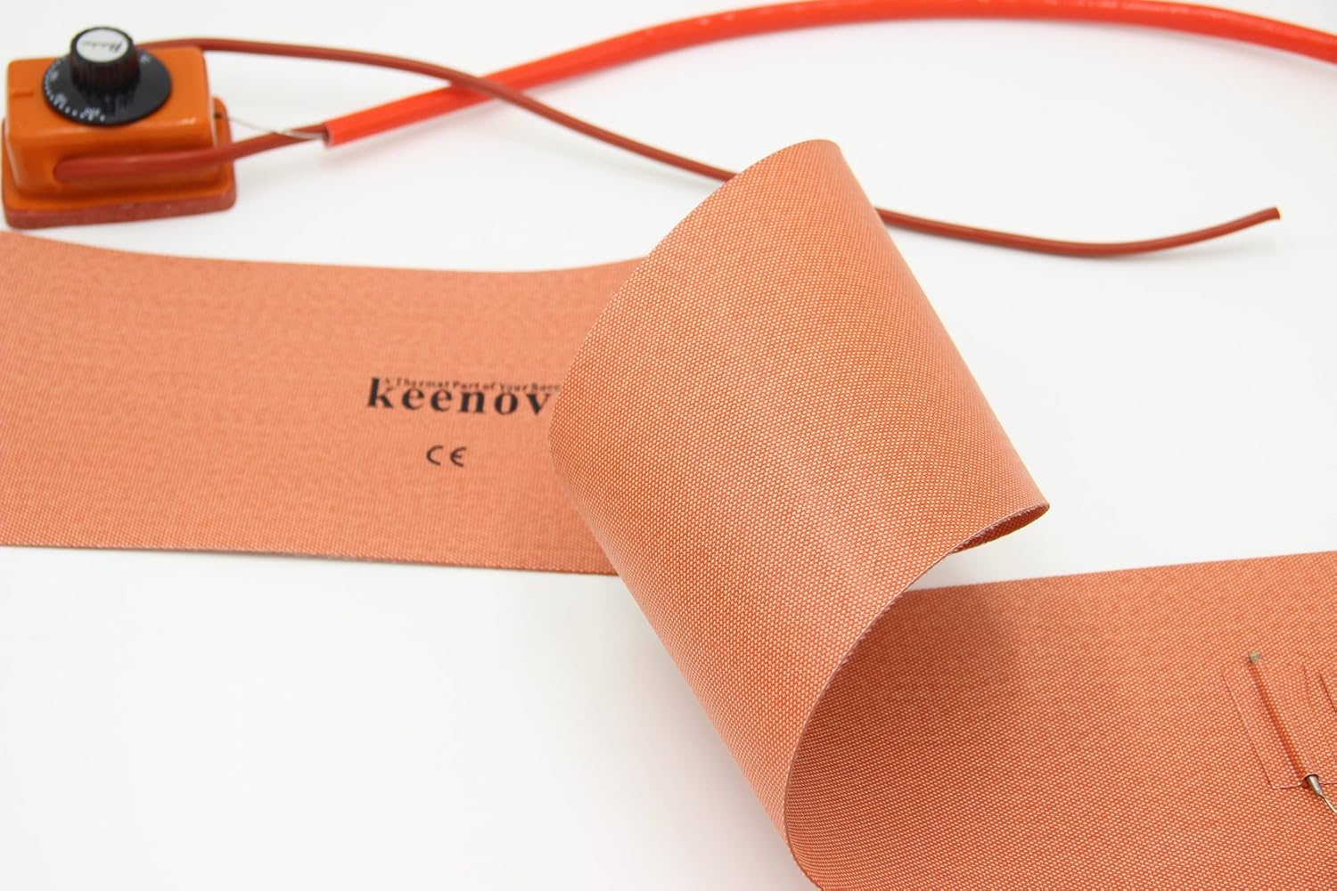 6' X 36' 650W 120V w/Rainbow Thermostat ~200 Deg C KEENOVO Silicone Heater Heat Blanket for Musical Instrument Guitar Side Bending Machines, Custom Design Welcome