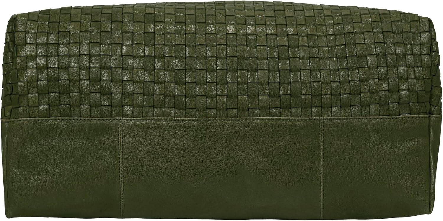ANTONIO VALERIA Addison Braided Leather Tote Bag for Women