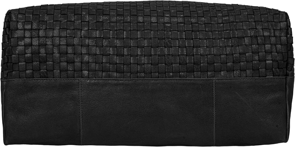 ANTONIO VALERIA Addison Braided Leather Tote Bag for Women