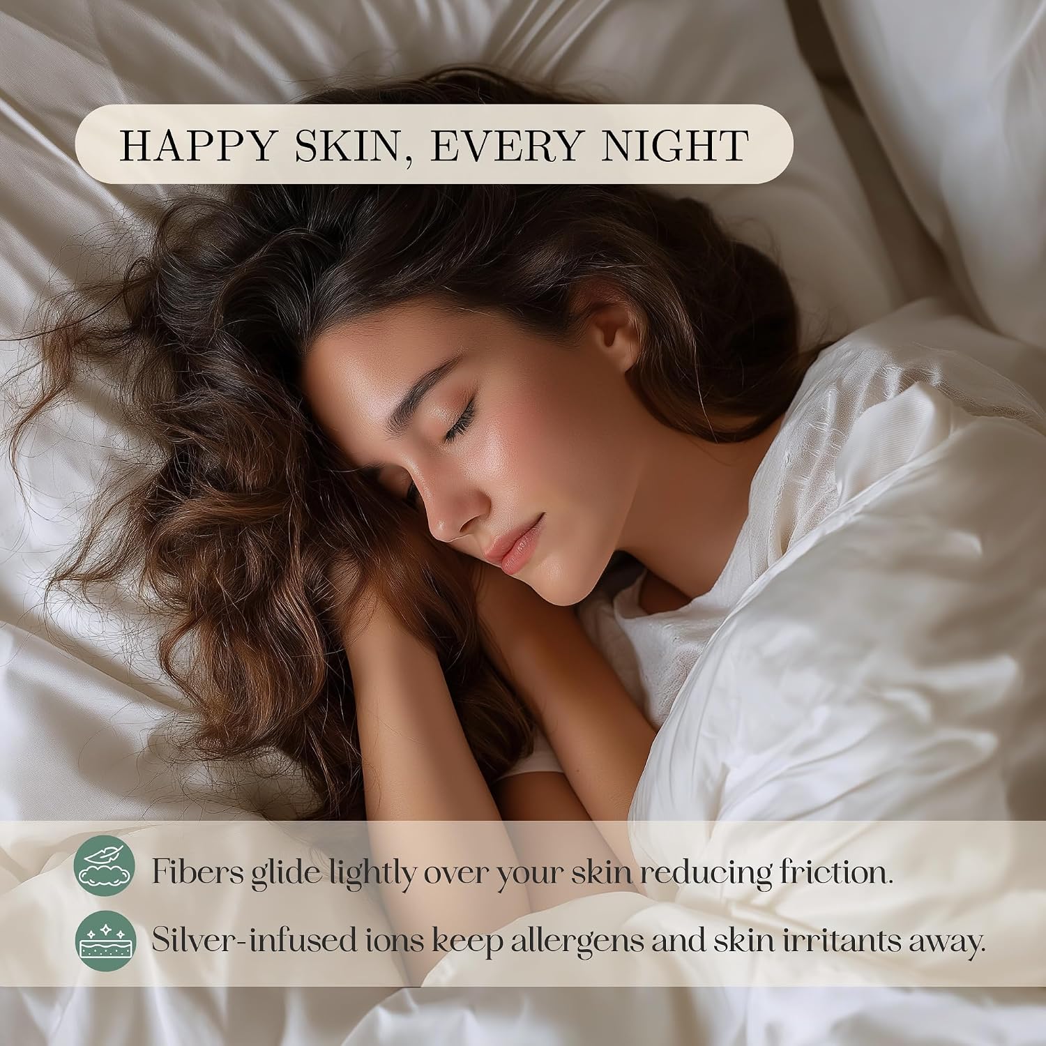 CASILVA Eucalyptus Sheets - Infused with Silver for Anti-Odor, Softer Than Silk Fibers, More Cooling Than Cotton - Perfect for Hot Sleepers & Sensitive Skin - 100% Tencel Lyocell - Full Sheet Set