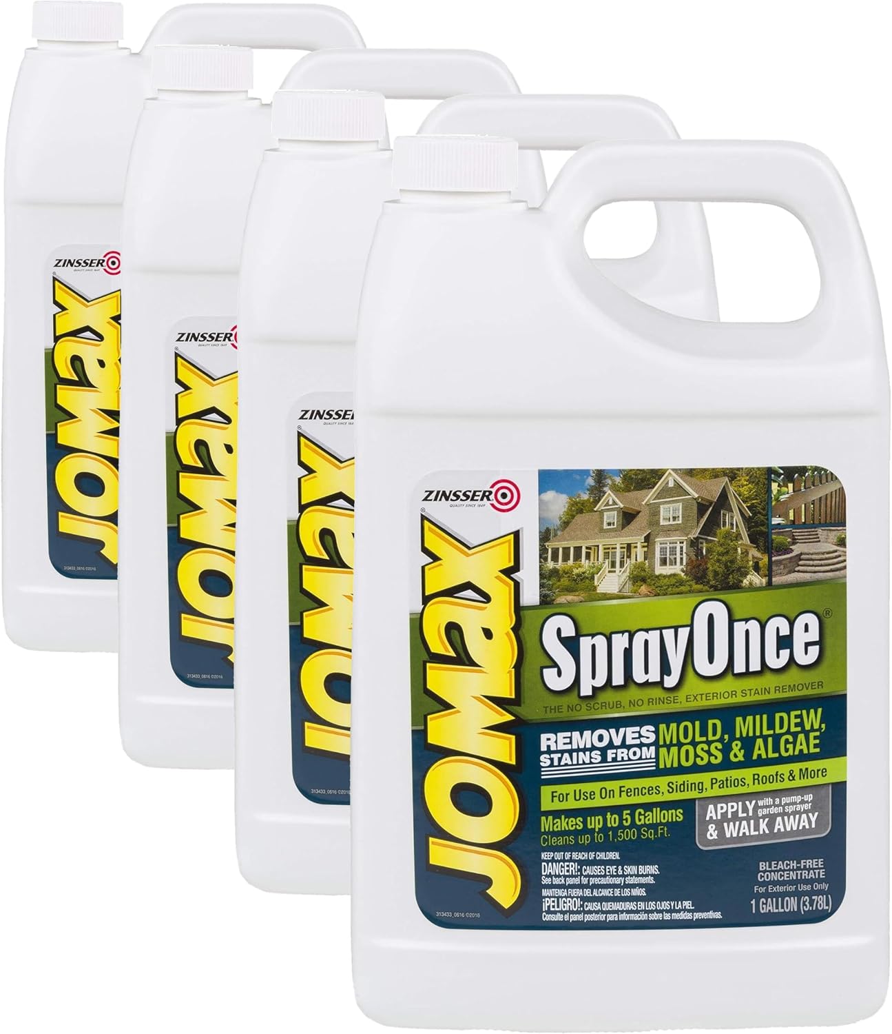 Rust-Oleum Jomax 308764 Spray Once, 1 Gallon, 128 Fl Oz (Pack of 4)