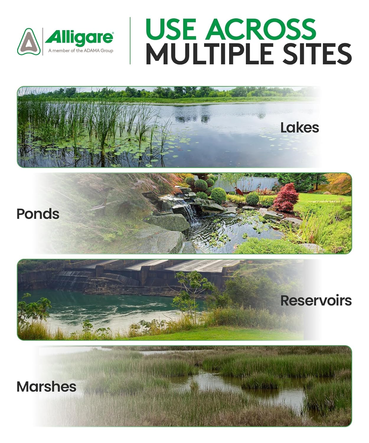 Alligare Diquat Aquatic Herbicide to Control Bluegrass, Duckweed, Hydrilla & More - Glyphosate Alternative, Fast-Acting Non-Selective Liquid Weed Killer for Aquatic & Landscape Use - 2.5 Gallon