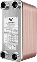 AB Plate Heat Exchanger, 4'x 12' 70 Plates Water To Water Heat Exchanger, Copper/SS316L Stainless Steel Brazed Plate Heat Exchanger For Floor Heating, Water Heating, Snow Melting