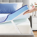 PERLECARE King 3 Inch Medium-Firm Memory Foam Mattress Topper, CertiPUR-US®, Cooling Bamboo Cover, Removable&Washable, Oeko-Tex Certified
