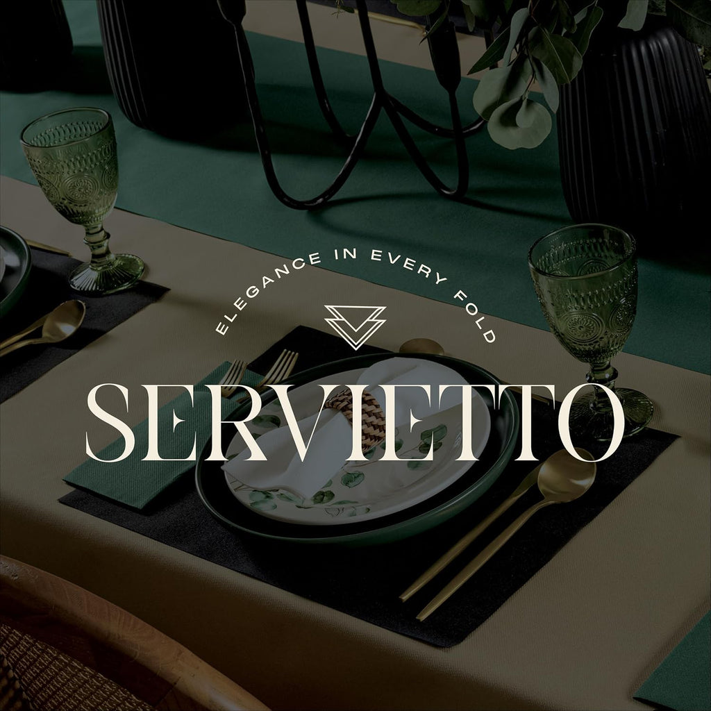 1000-Pack Servietto Disposable Linen-Feel Guest Towels [Pack of 1000] - Disposable Cloth-Like Hand Towels, Made In USA - Soft and Absorbent Paper Napkin for Kitchen, Bathroom, Party, Wedding, Or Event