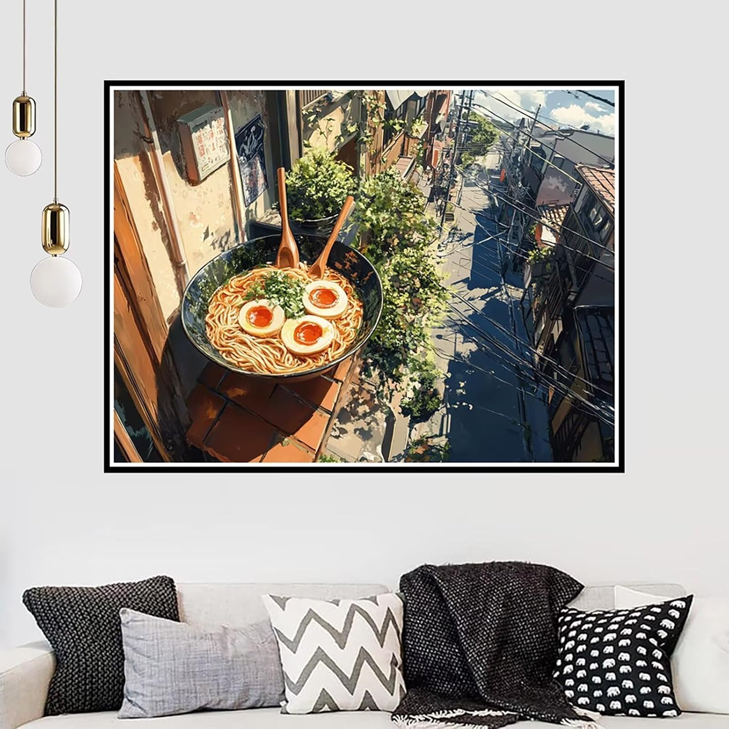 Diamond Art Hand-Pulled Noodle Diamond Painting Abstract Dimond Art Painting for Adults, DIY 5D Crystal Gem Crafts Mosaic Kits for Adults Hobbies for Women Gifts, Home Wall Decor, 52'x40' -zjn250110T