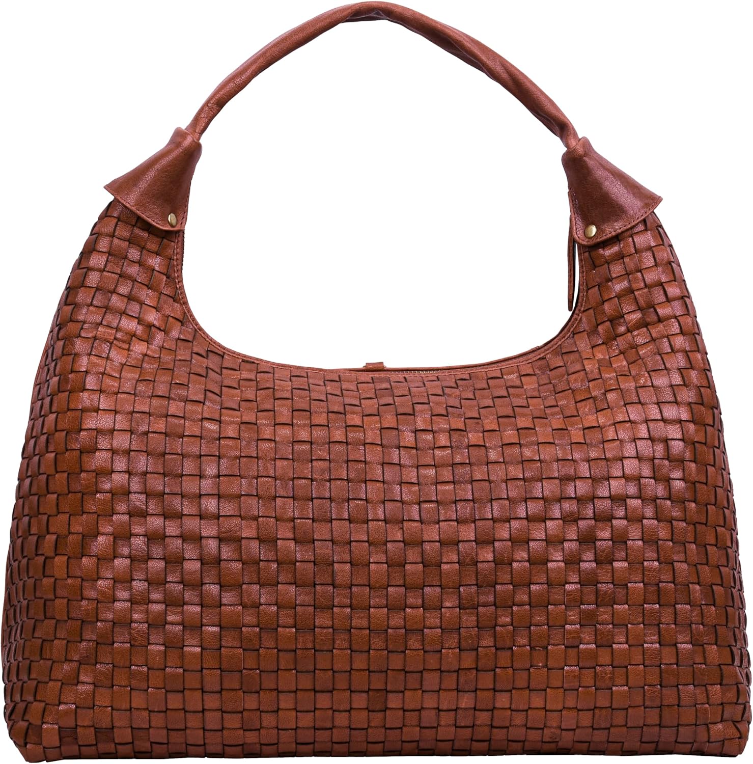 ANTONIO VALERIA Addison Braided Leather Tote Bag for Women