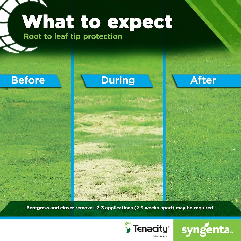 Syngenta Tenacity Herbicide - Pre-Emergent and Post-Emergent Weed Control, 8-oz. Liquid Weed Killer for Lawns and Turf Grasses, Active Ingredient Mesotrione Herbicide (Pack of 2)