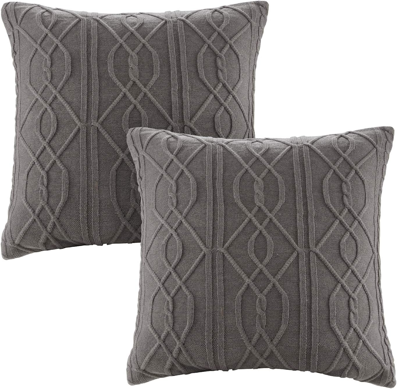 Madison Park Signature Cozy Comforter Set - All Season Bedding Combo Filled Insert and Removable Duvet Cover, Shams, Decorative Pillows, Plaid Brown/Black Queen (92 in x 96 in) 9 Piece