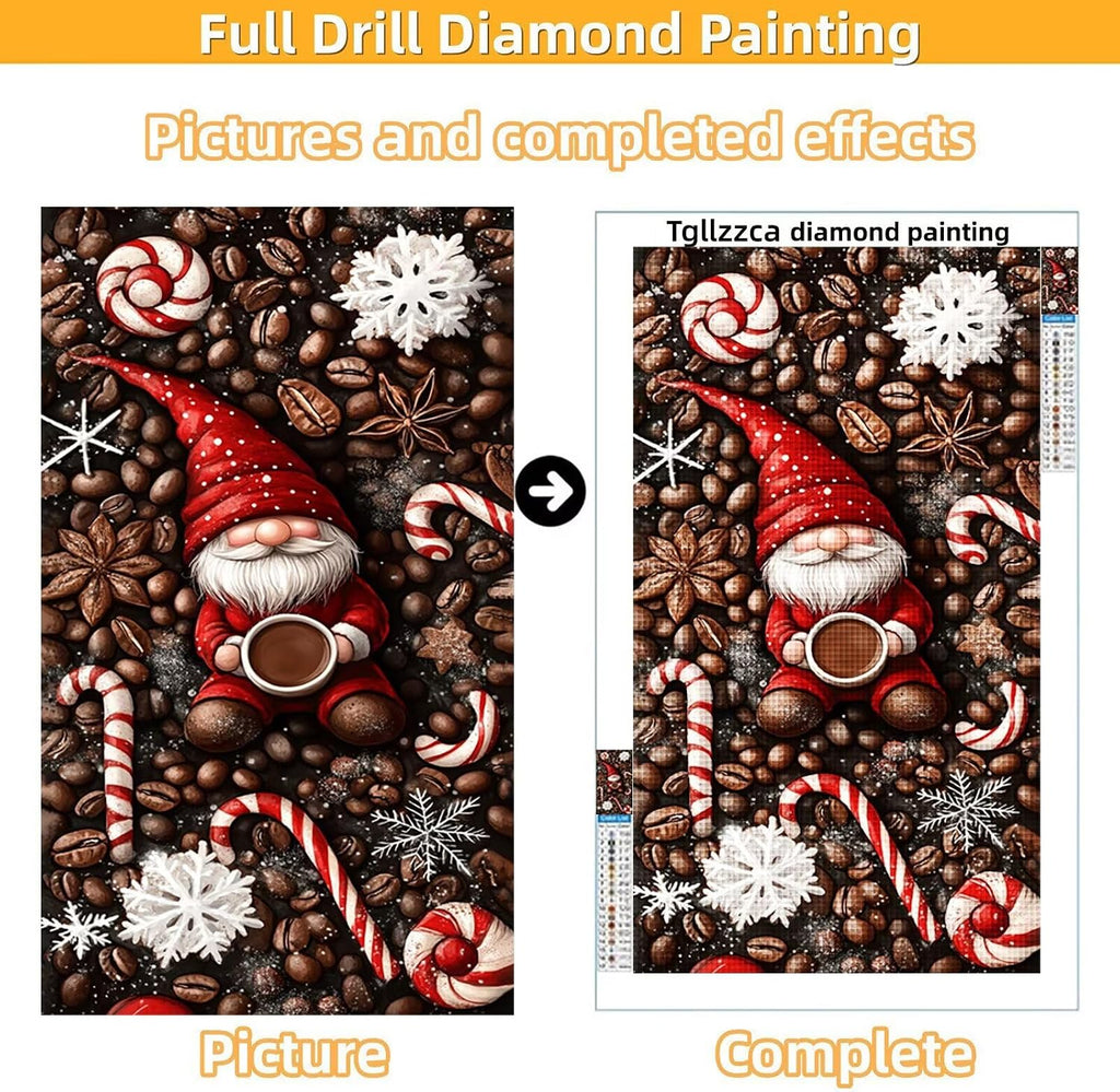 Diamond Art Kits for Adults Coffee Diamond Painting Kits, 5D DIY Round Christmas Full Drill Dimond Art Paintings Crystal Crafts for Adults for Gift Home Wall Decor, Large Size 36 x 72 Inch, Model969