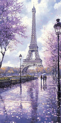 Diamond Art Kits for Adults Paris Diamond Painting Kits, 5D DIY Round Landscape Full Drill Dimond Art Paintings Crystal Crafts for Adults for Gift Home Wall Decor, Large Size 36 x 72 Inch, Model807