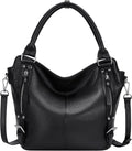 Over Earth Genuine Leather Handbags for Women Hobo Shoulder Bags Ladies Tote Bag