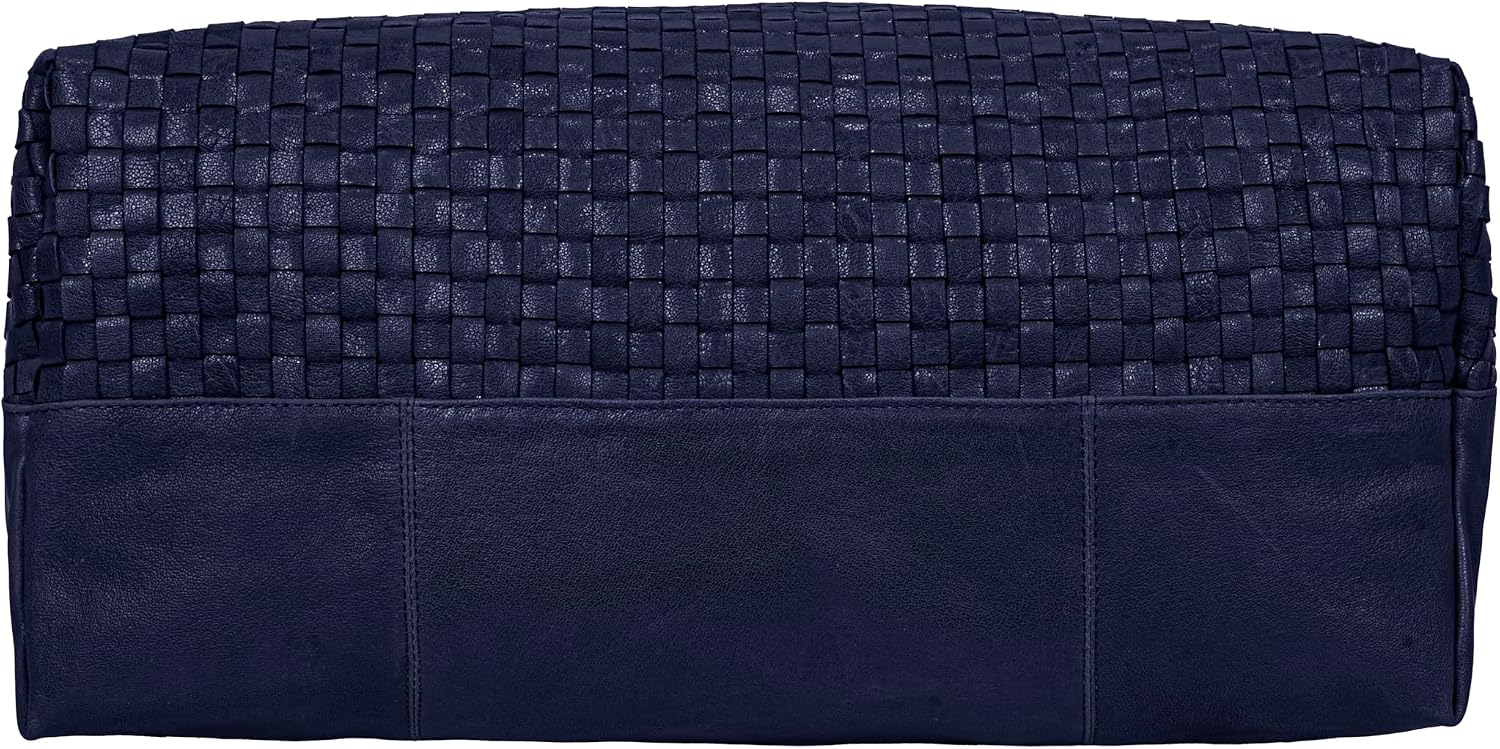 ANTONIO VALERIA Addison Braided Leather Tote Bag for Women