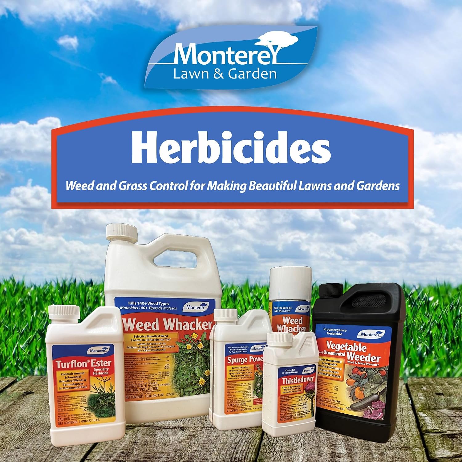 Monterey Turflon Ester Bundled with Measuring Spoon - Specialty Herbicide - Controls Annual & Perennial Broadleaf Weeds - 1 Quart