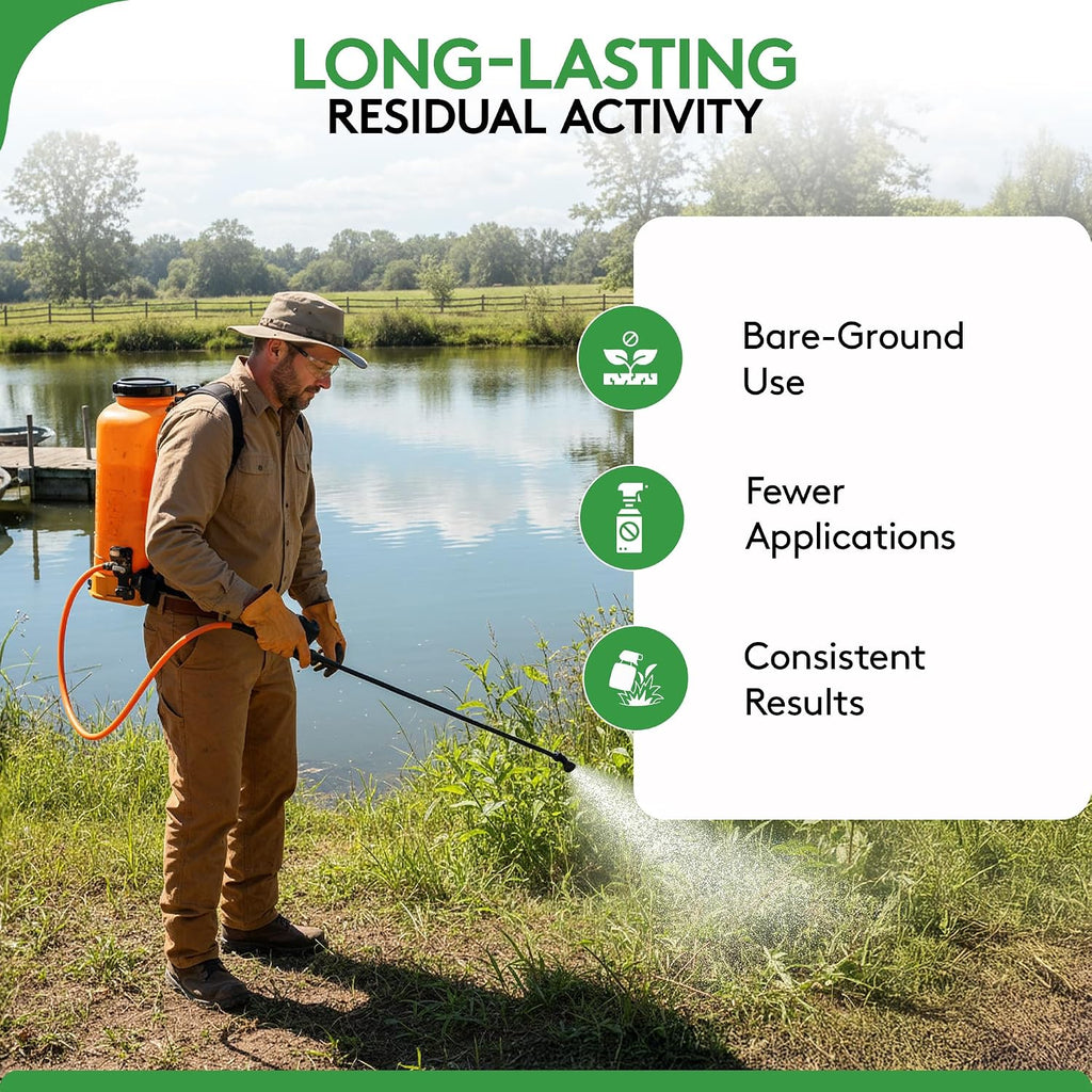 Alligare Imazapyr Herbicide 4 SL for Broad Spectrum Control of 185 Annual, Biennial, and Perennial Weeds & Brush - 2.5 Gallon Liquid Weed Killer, Ideal for Rangeland, Bare-Ground, and Site Preparation