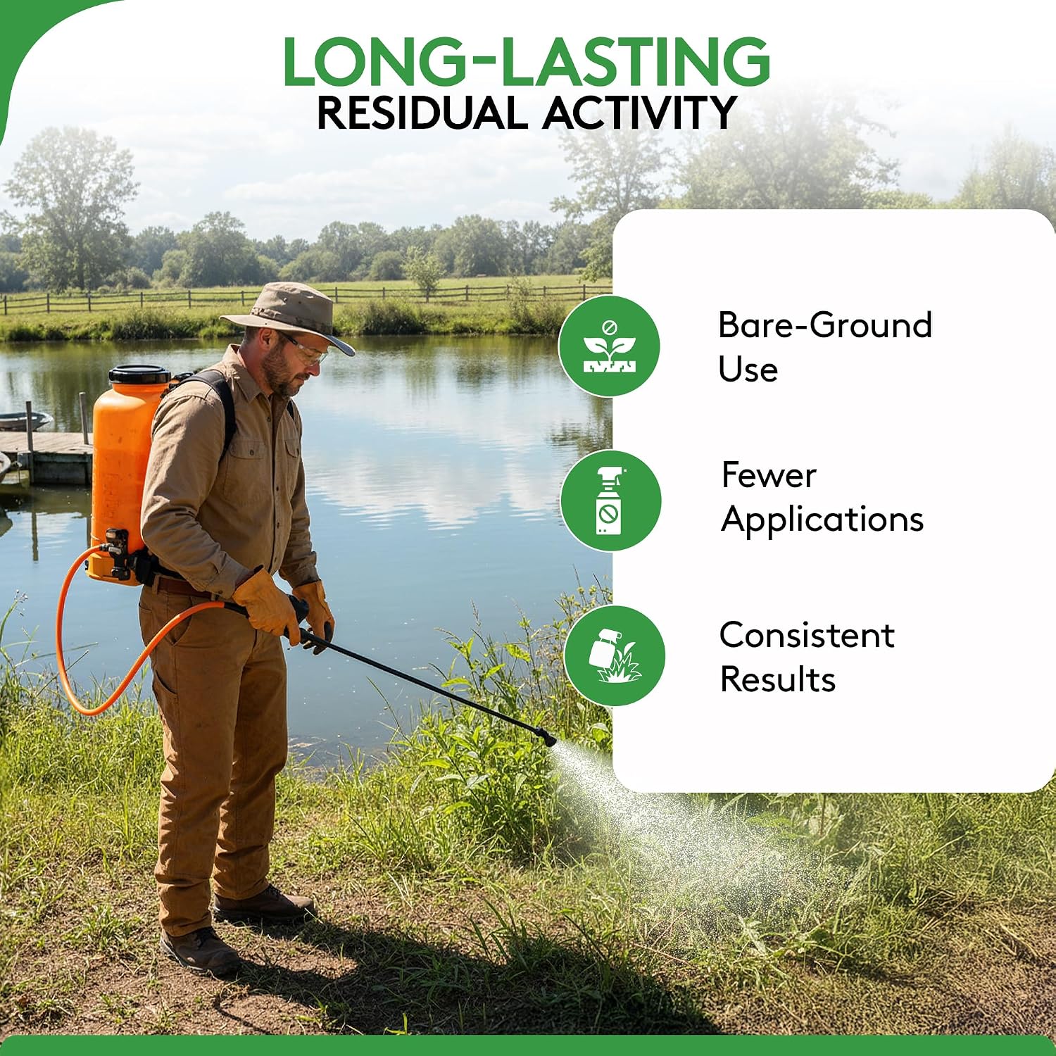 Alligare Imazapyr Herbicide 4 SL for Broad Spectrum Control of 185 Annual, Biennial, and Perennial Weeds & Brush - 2.5 Gallon Liquid Weed Killer, Ideal for Rangeland, Bare-Ground, and Site Preparation