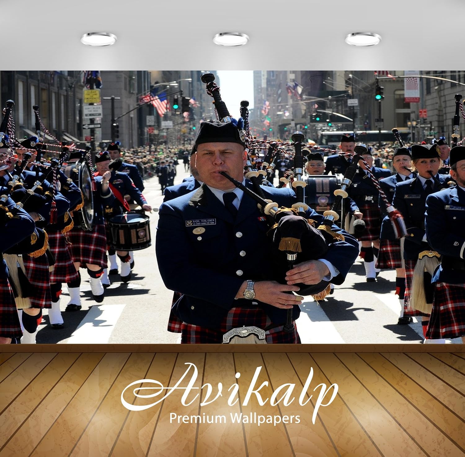 Avikalp Exclusive Awi4722 New York City Music Instrument Song Full HD Wallpapers (304cm x 243cm)
