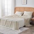 Sijo AiryWeight Tencel Sheet Set, 100% Lyocell Derived from Eucalyptus, Buttery Soft, Architectural Digest Best Cooling Sheets Winner - 3pc - 1 Pillowcase 1 Fitted 1 Top (Fog, Twin)