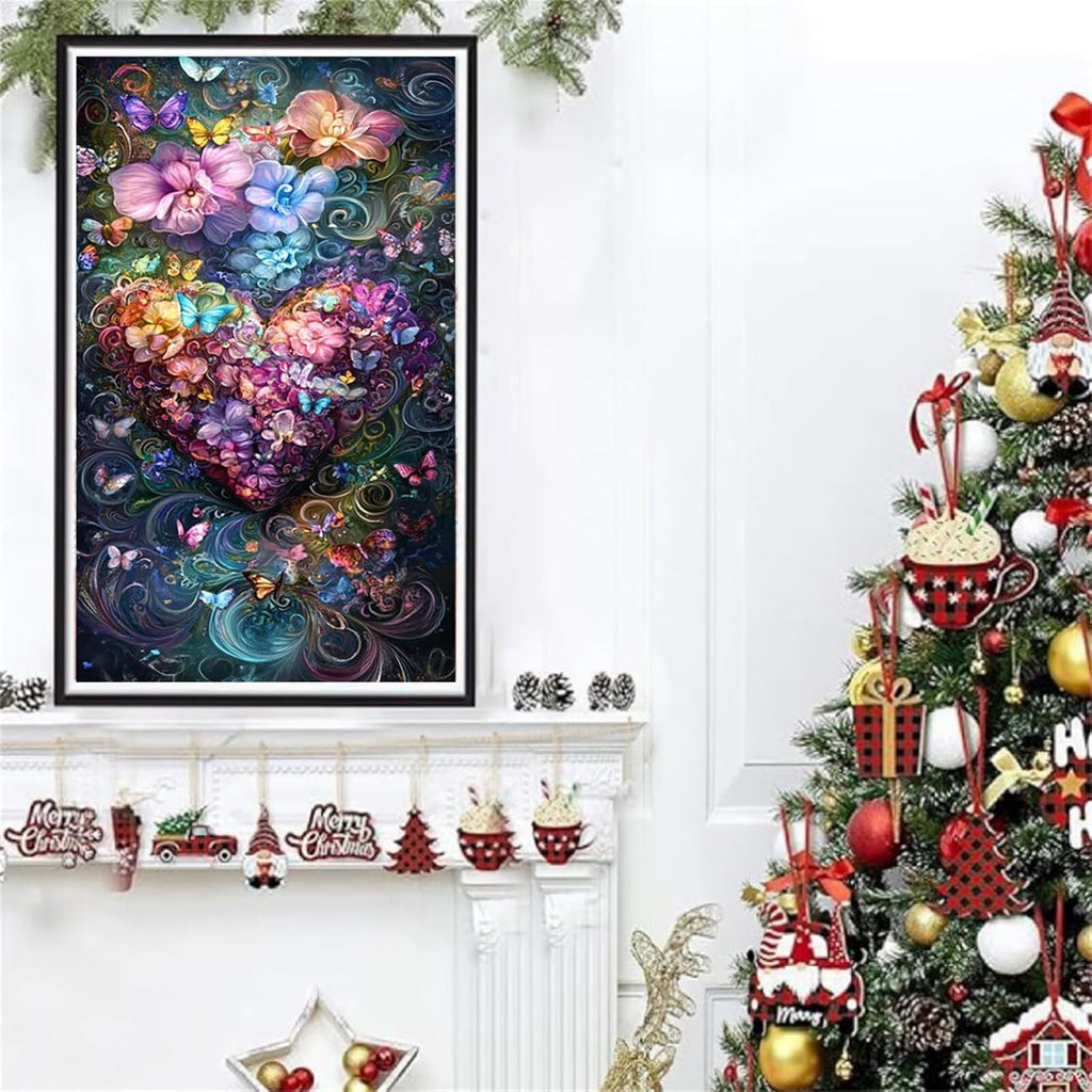 Diamond Art Kits for Adults Love Diamond Painting Kits, 5D DIY Square Abstract Full Drill Dimond Art Paintings Rhinestones Crafts for Adults for Gift Home Wall Decor, Large Size 36 x 72 Inch, Model558