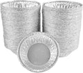 PACTOGO 3' Disposable Lanced Aluminum Foil Tart Pans Mini Silver Baking Pie Tins for Restaurants, Bakeries, Delis (Pack of 2000)