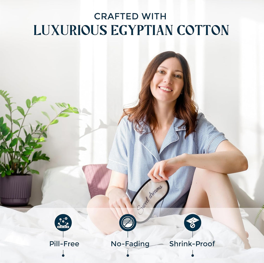 Mayfair Linen 100% Egyptian Cotton Sheets California King Size - Luxury 1500 Series Cal King Sheets Set Egyptian Cotton (4 PC, Taupe), Silky Soft, Cooling Sateen Weave Hotel Collection Bedding