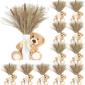 Canlierr 12 Sets 196 Pcs Baby Shower Table Centerpieces Decoration Baby Shower Table Decor with Bear Stuffed Vase Dried Pampas for Boho Wedding Gender Reveal Party Decoration(Ceramics,Boho)